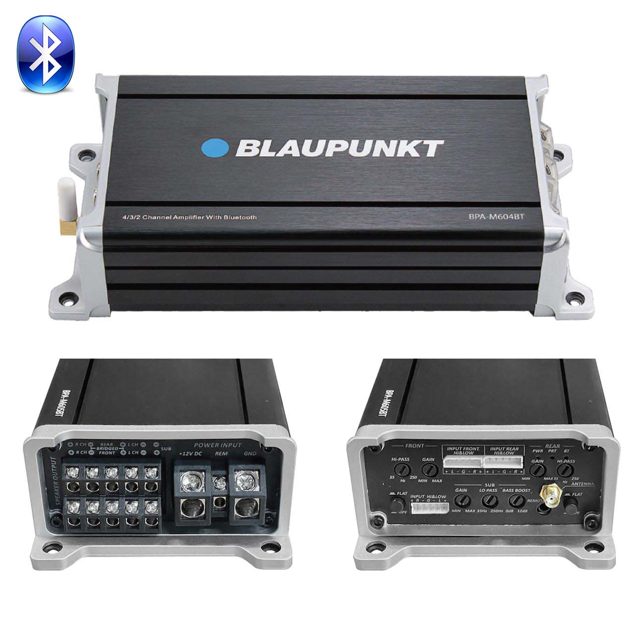 Blaupunkt BPA-M605BT Compact Class D 5-Channel Car Amplifier