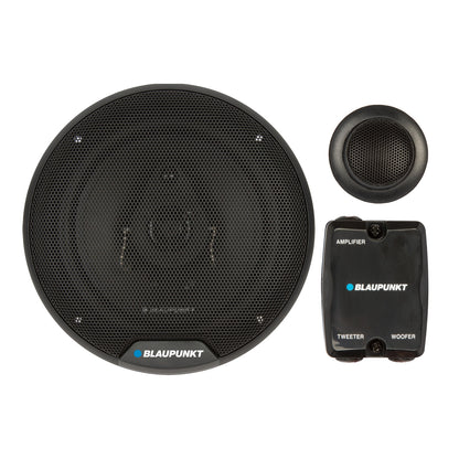 Blaupunkt BPS-E650C 6.5" Component Car Speakers with Silk Dome Tweeters