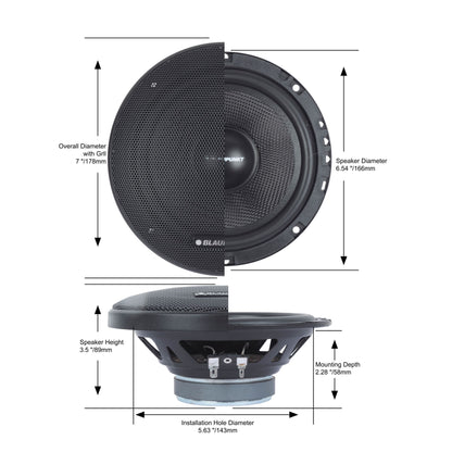 Blaupunkt BPSX65P 6.5 inch Speakers Set