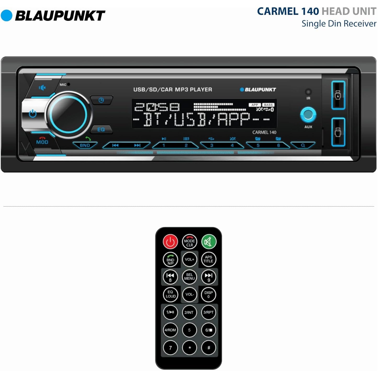 Blaupunkt CARMEL 140 Bluetooth Car Stereo