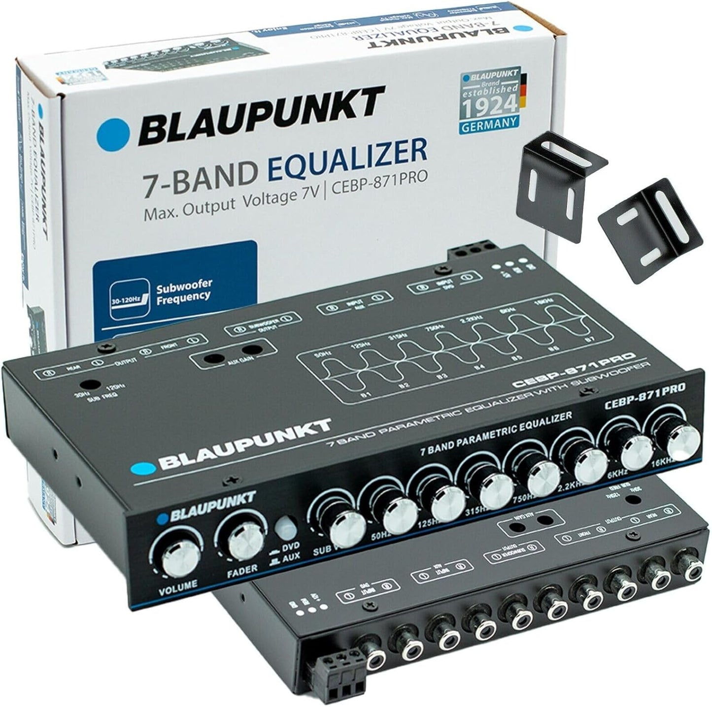 Blaupunkt CEBP-871PRO 7 Band Compact Equalizer Maximum Output Voltage 7V RMS