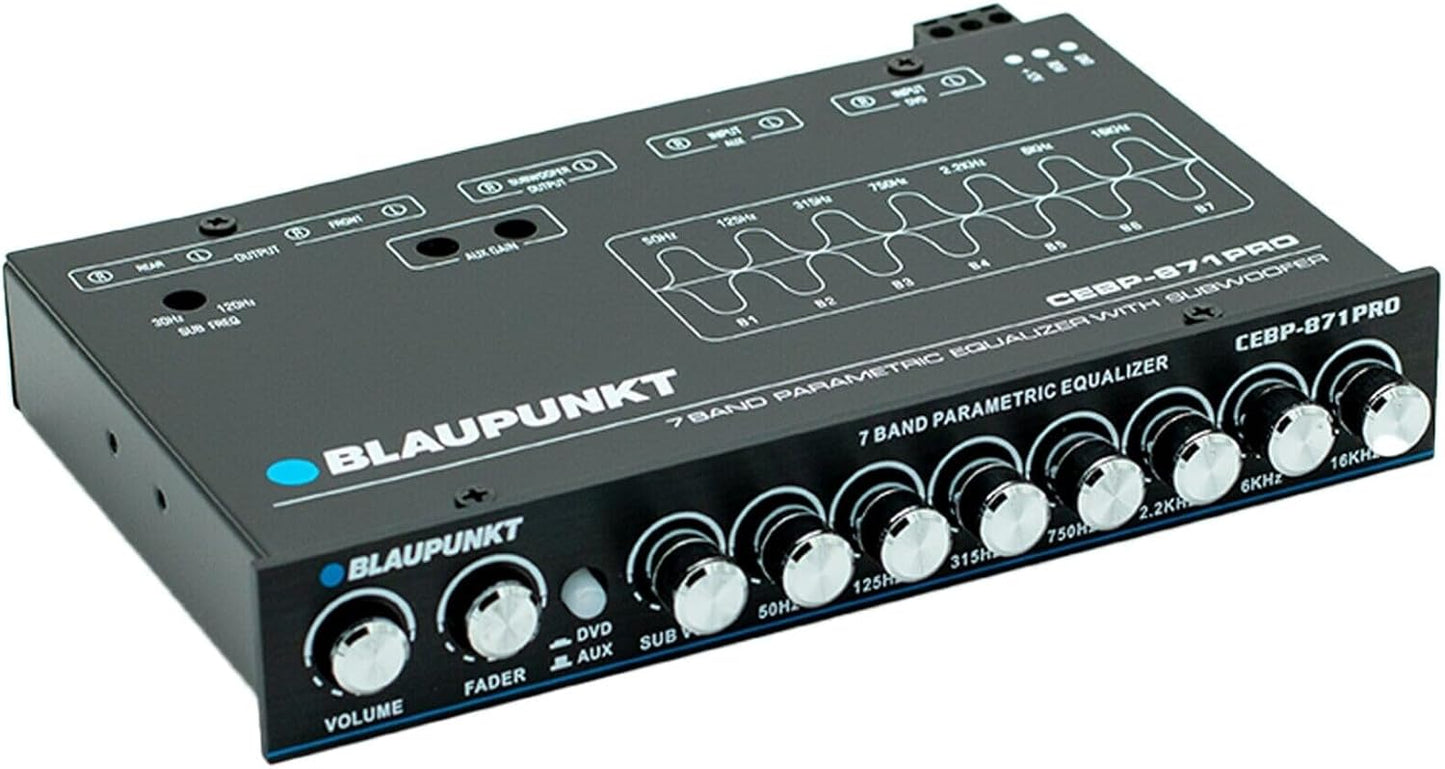 Blaupunkt CEBP-871PRO 7 Band Compact Equalizer Maximum Output Voltage 7V RMS