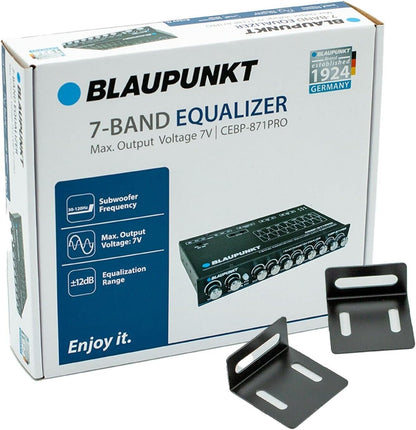 Blaupunkt CEBP-871PRO 7 Band Compact Equalizer Maximum Output Voltage 7V RMS