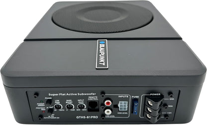 BLAUPUNKT GTHS-81PRO 8" Amplified Subwoofer 320-Watts Active Flat Compact Design