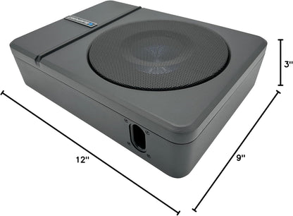 BLAUPUNKT GTHS-81PRO 8" Amplified Subwoofer 320-Watts Active Flat Compact Design