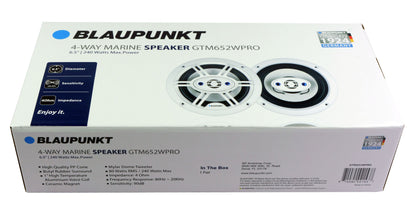 Blaupunkt GTM652WPRO 6.5" 4-Way Marine Speaker